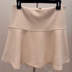 Banana Republic Cream Textured Skater Skirt Size 8 Size 29